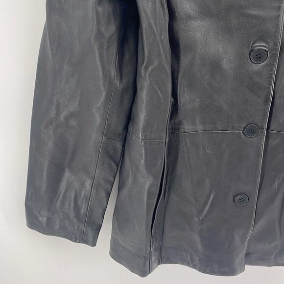 Brooks Brothers 100% leather button up leather jacket sz XS - Picture 3 of 8